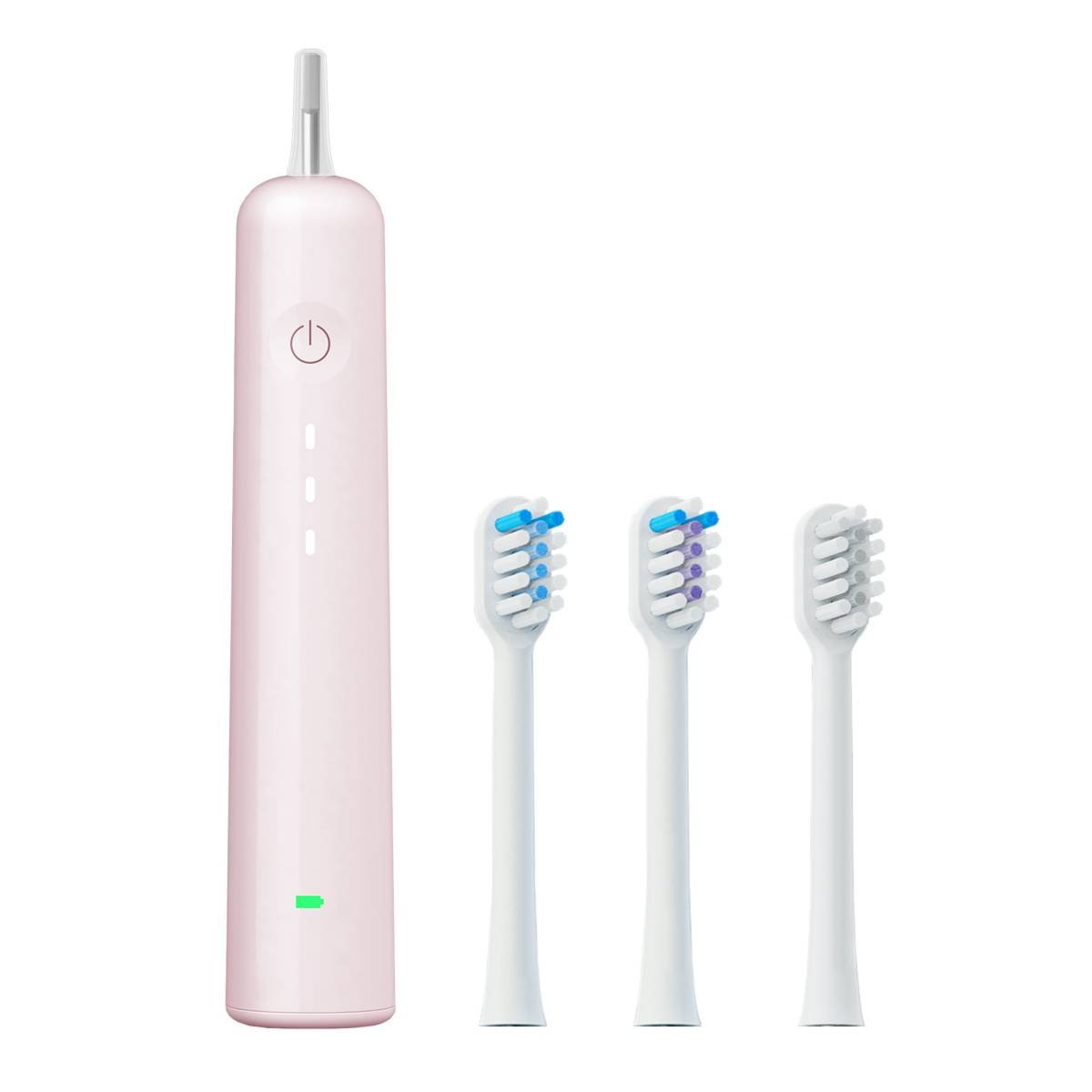 Electric Toothbrush with Ultra-Soft Gum Guard Brush Heads - IPX7 Waterproof, Ergonomic Design(pink)