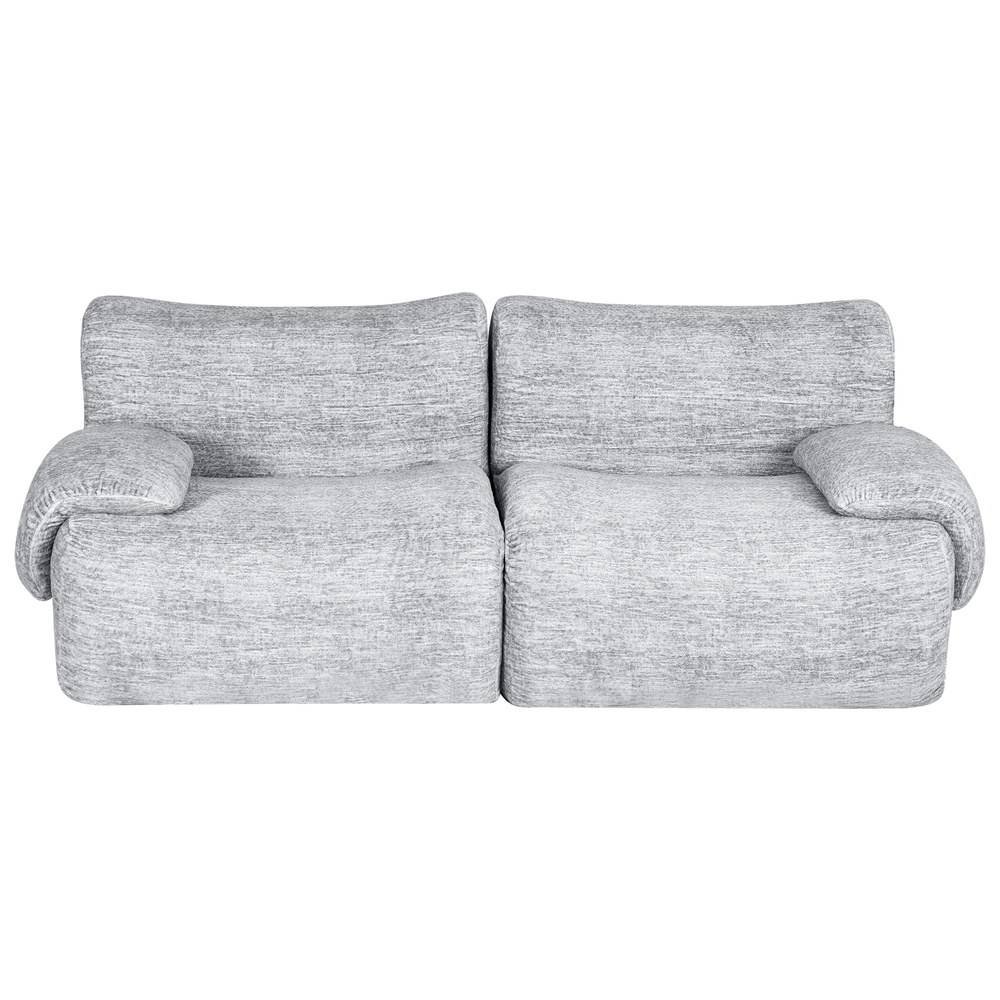 Artiss 2 Seater Sofa Modular Sectional Sofas Couch Bed No Assembly Living Room Grey