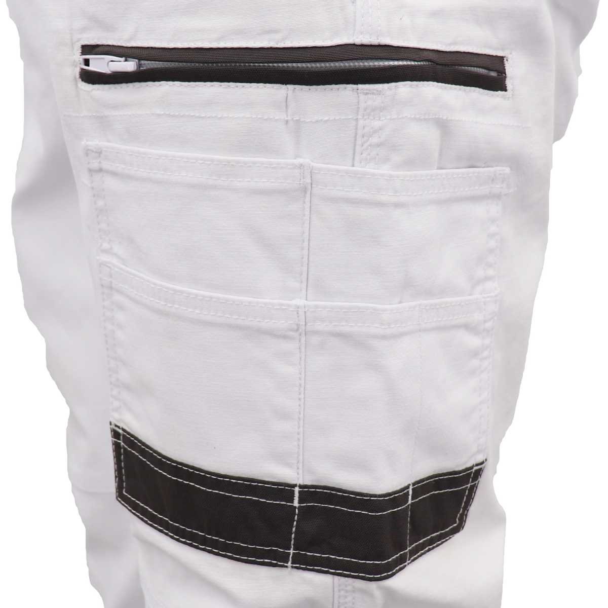 Men's Cargo Cotton Drill Work Pants UPF 50+ 13 Pockets Tradies Workwear Trousers, Navy, 36