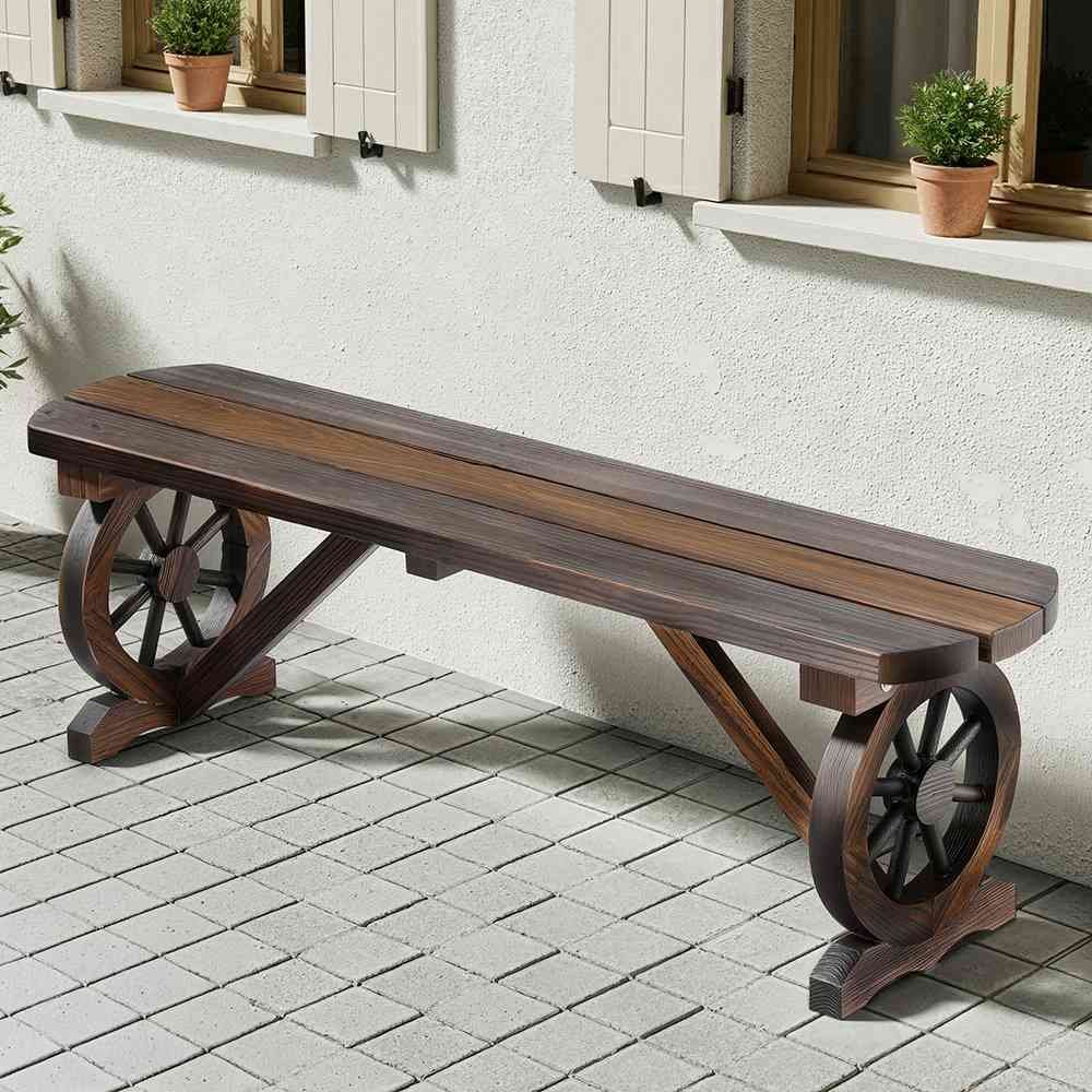 Gardeon Outdoor Garden Bench Seat Wooden Patio Furniture Wagon Dining Chair