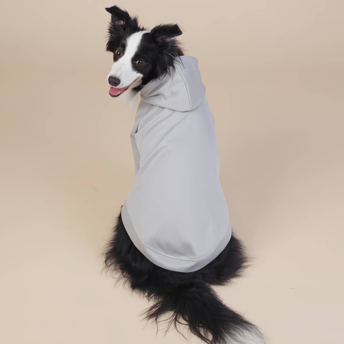 Grey Classic Dog Sweatshirt with Hood & Drawstrings - For Large Dogs (Size : 6XL)