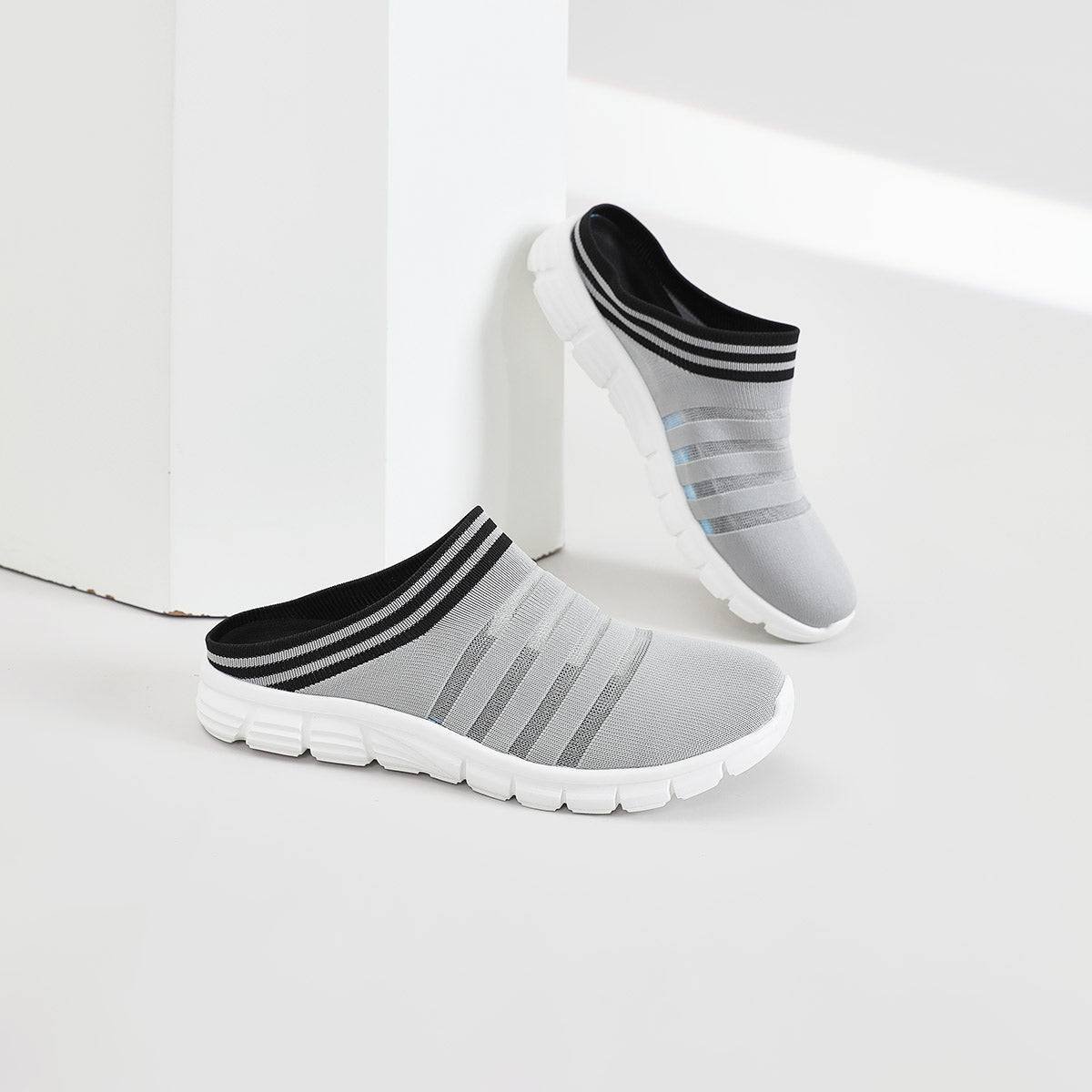 MEN'S BIRD'S NEST HALF-SANDALS  4555 - MEN - Grey / AUS Ladies9.5/Men7.5/EU41/25.5cm