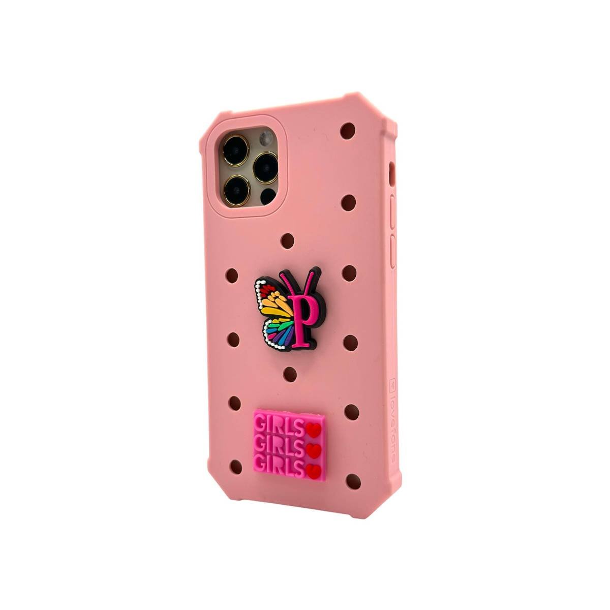 Lovefone Kids Silicone Case iPhone 12 Pro Max Baby Pink