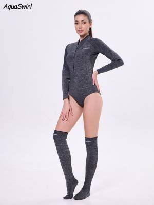 2MM jellyfish suit diving wet clothes jellyfish suit snorkeling swimsuit super elastic skin-friendly 2-piece jumpsuit+stockings