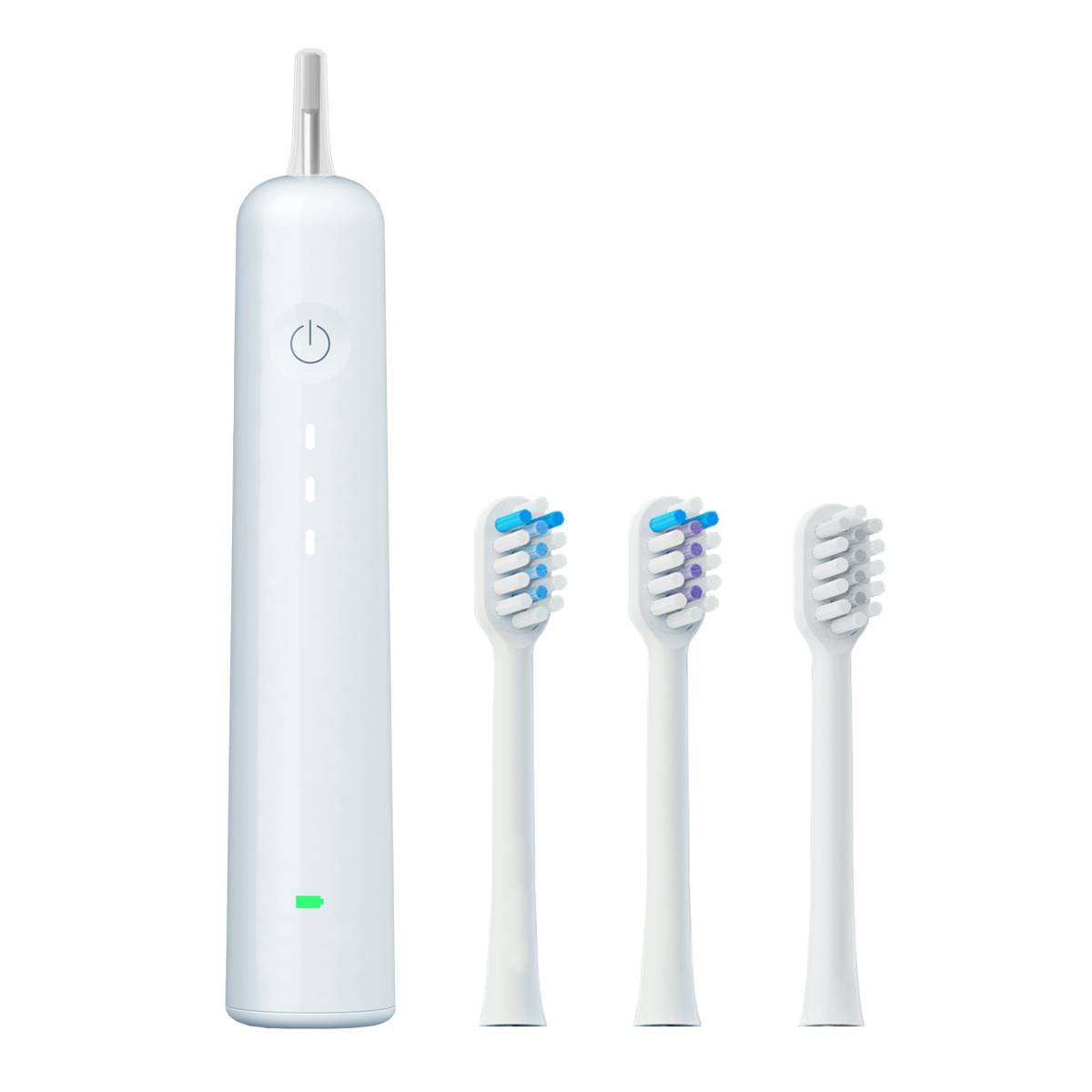 Electric Toothbrush with Ultra-Soft Gum Guard Brush Heads - IPX7 Waterproof, Ergonomic Design(blue)
