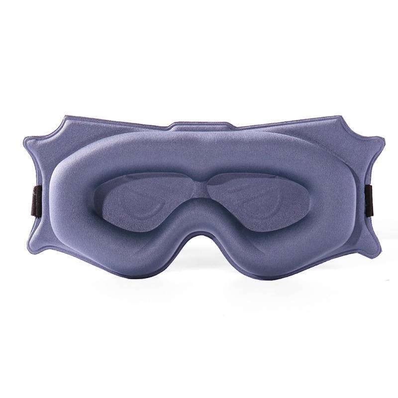 3pc 6D Contoured Zero-Pressure Sleep Mask - 360 Light Blocking Eye Mask with Adjustable Strap(Purple)