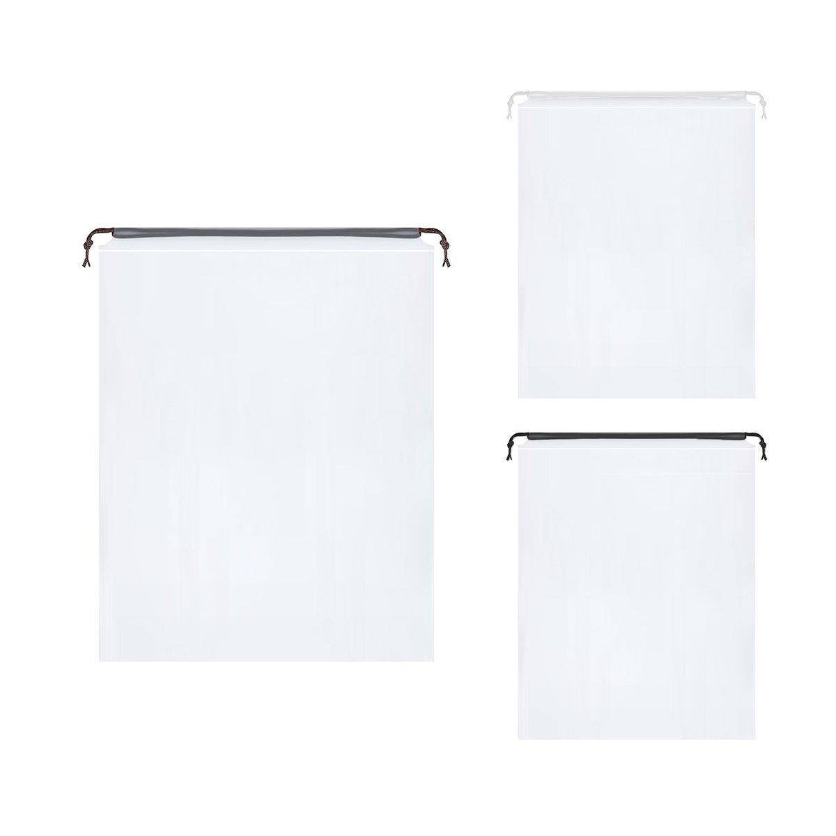 25PCS Portable Travel Shoe Bags Sport Storage Pouch Drawstring Dust Organizer - White-30*35cm