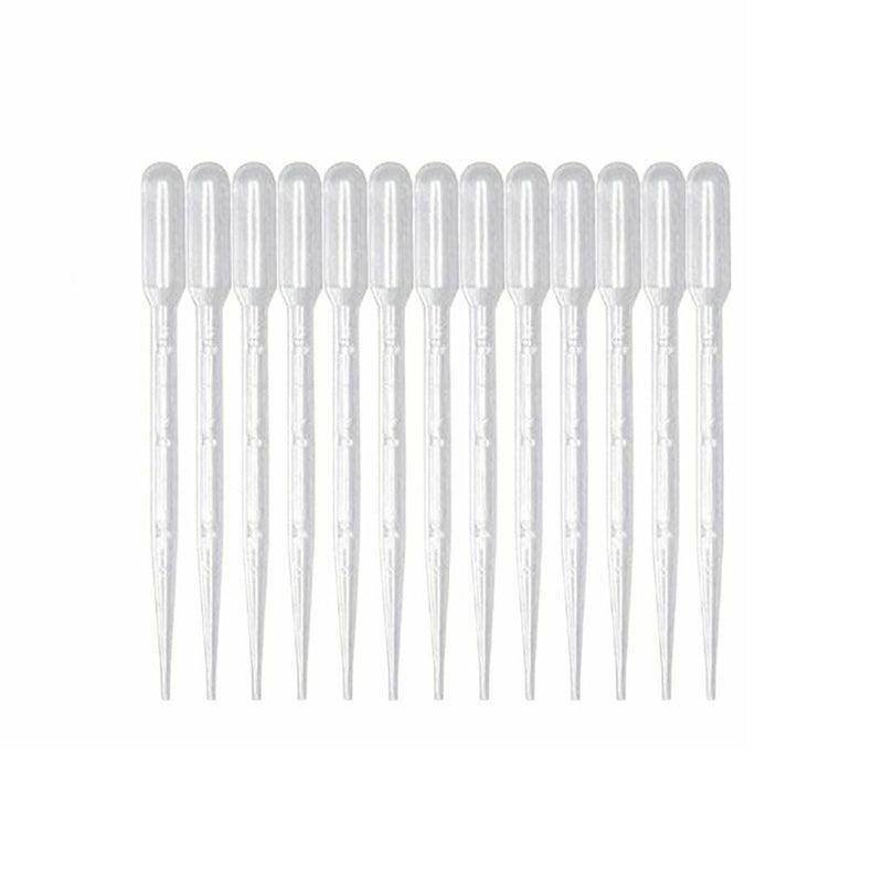 100X 3ml Disposable Graduated Plastic Pipettes for Liquid Transfer - 100PCS