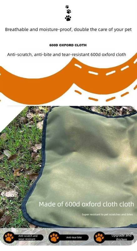 Black Elevated Comfort Pet Bed - Portable & Foldable Dog Cat Cot - Durable 600D Oxford Fabric, Washable Cover, All Seasons