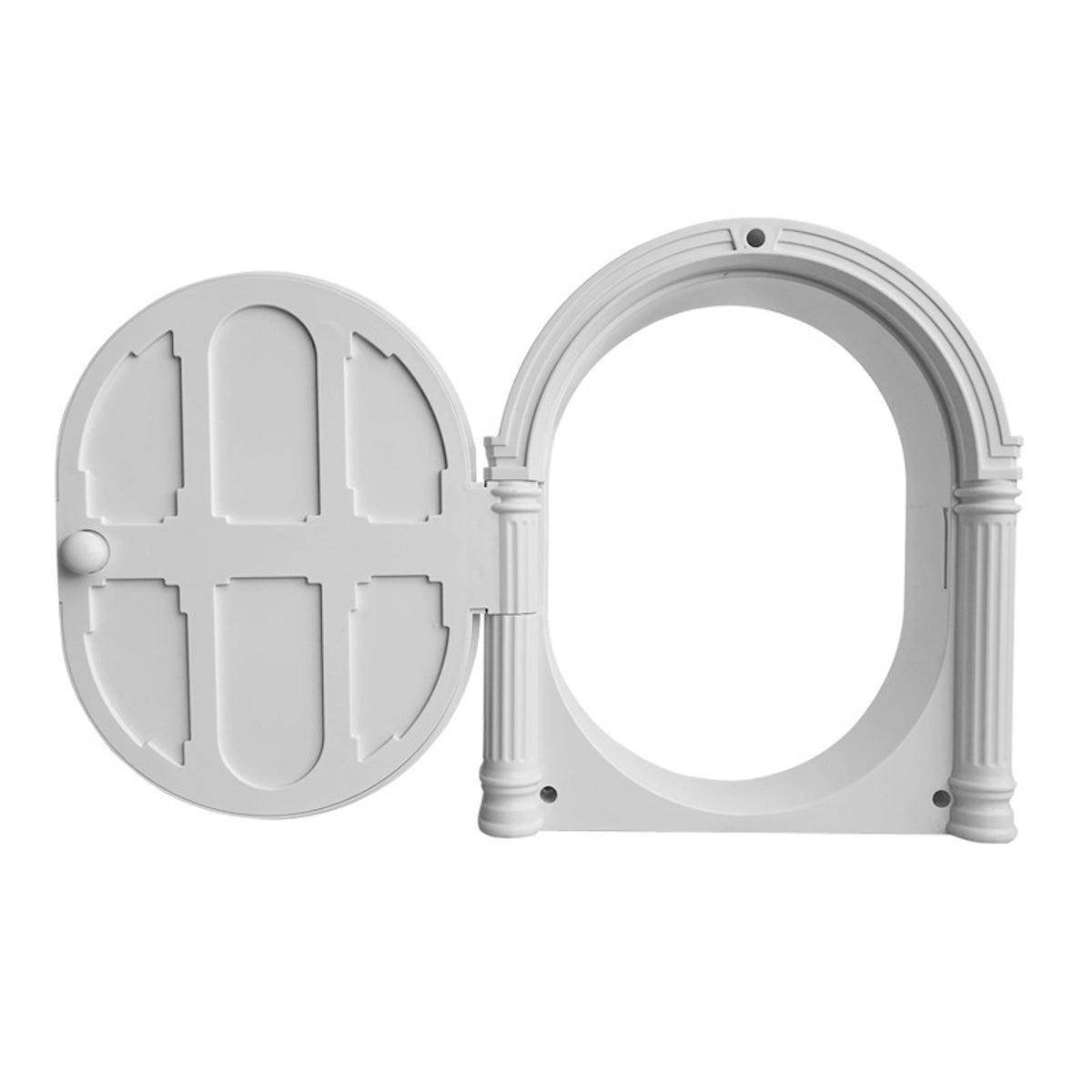 Controllable Cat Dog Door Flap for Pet House Adjustable Entry Exit Pet Door