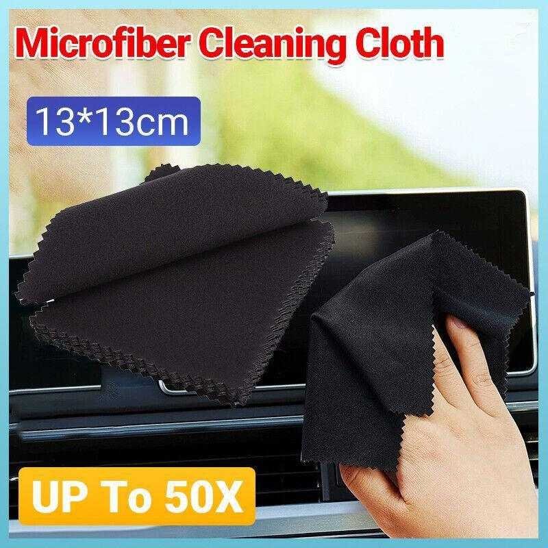 Microfiber Cleaning Cloth Camera Lens Eye Glasses Phone Screen Jewellery Wipes - 10PCS