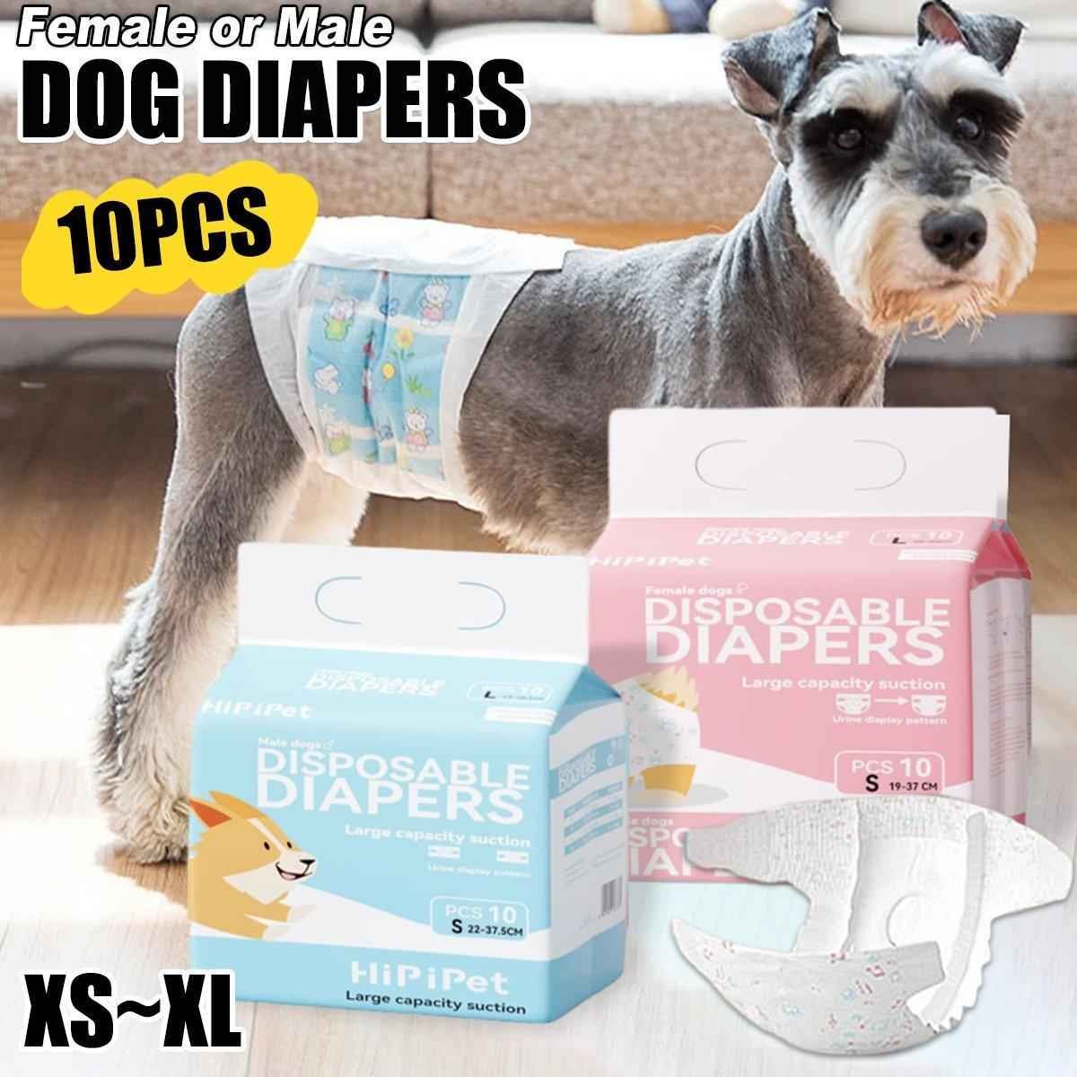 Dog Physiological Pants Pet Diaper Underwear for Hygiene and Incontinence Management - Female - L