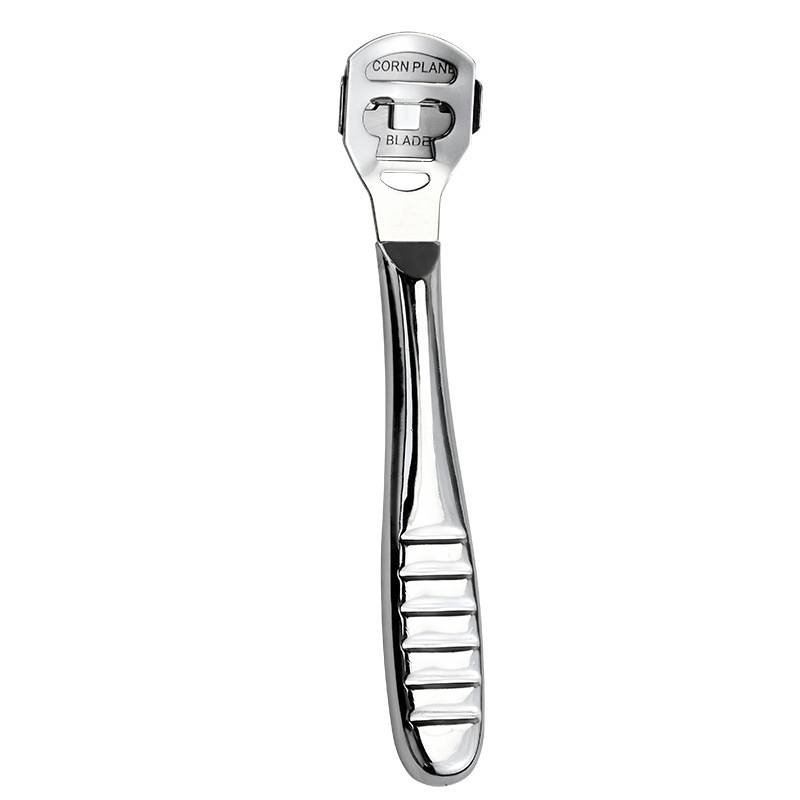2-Pack Stainless Steel Foot Planer and Callus Remover - Professional Pedicure Tool for Dead Skin and Hard Calluses (Sliver)