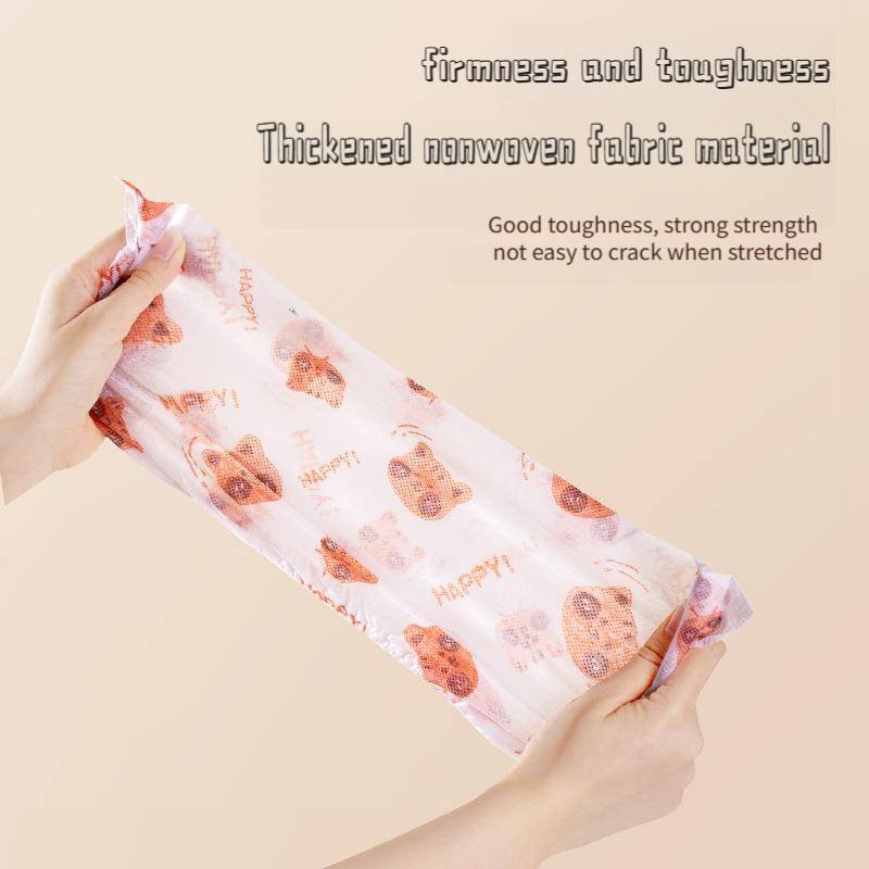 50 Pieces Thickened Non-Woven Disposable Shoe Covers (Blue Rabbit) – Universal Fit (EU Size 34-45) for Guests & Floor Protection