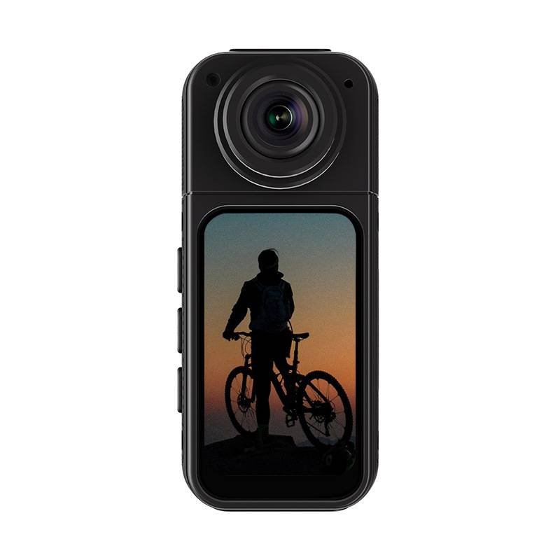 Thumb-Sized 2.7K Camera with 180 Rotatable Lens & Magnet Mount - Capture Your World Hands-Free(black+128G)