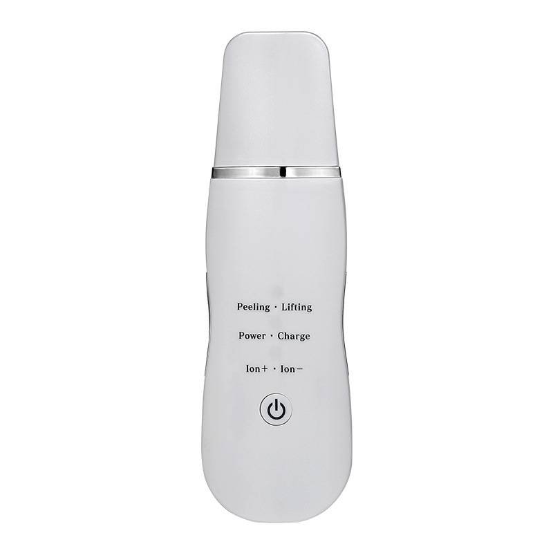 Ultrasonic Skin Scrubber - Deep Cleansing, Peeling, Lifting & Ion Infusion Facial Spatula(white)