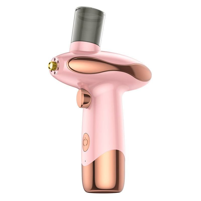 Portable Nano Facial Steamer & Oxygen Sprayer with Red/Blue Light Therapy(pink)