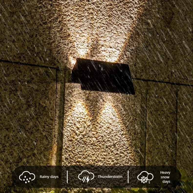 Solar Powered Up and Down Wall Light(white light)