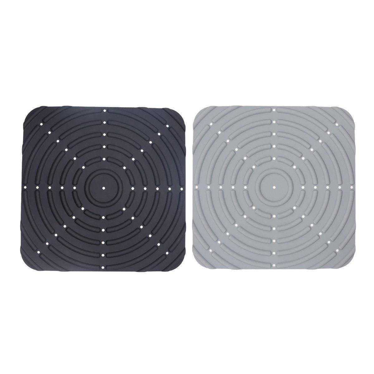 Washable Silicone Nesting Box Bedding Reusable Under Bedding for Chicken Coop - Grey-2PCS