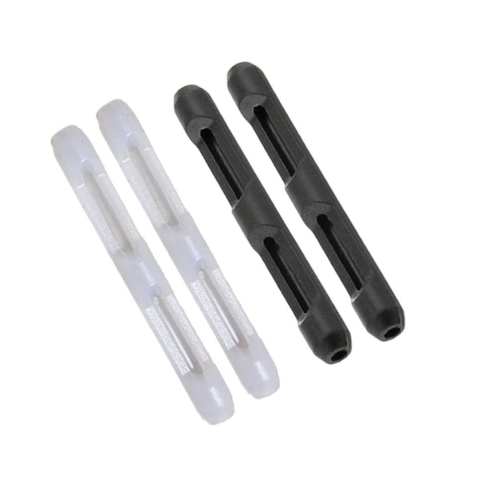 Silicone Eyeglasses Temple Hook Anti Slip Ear Grip Tips Holder for Glasses Spectacles - Transparent 2pairs