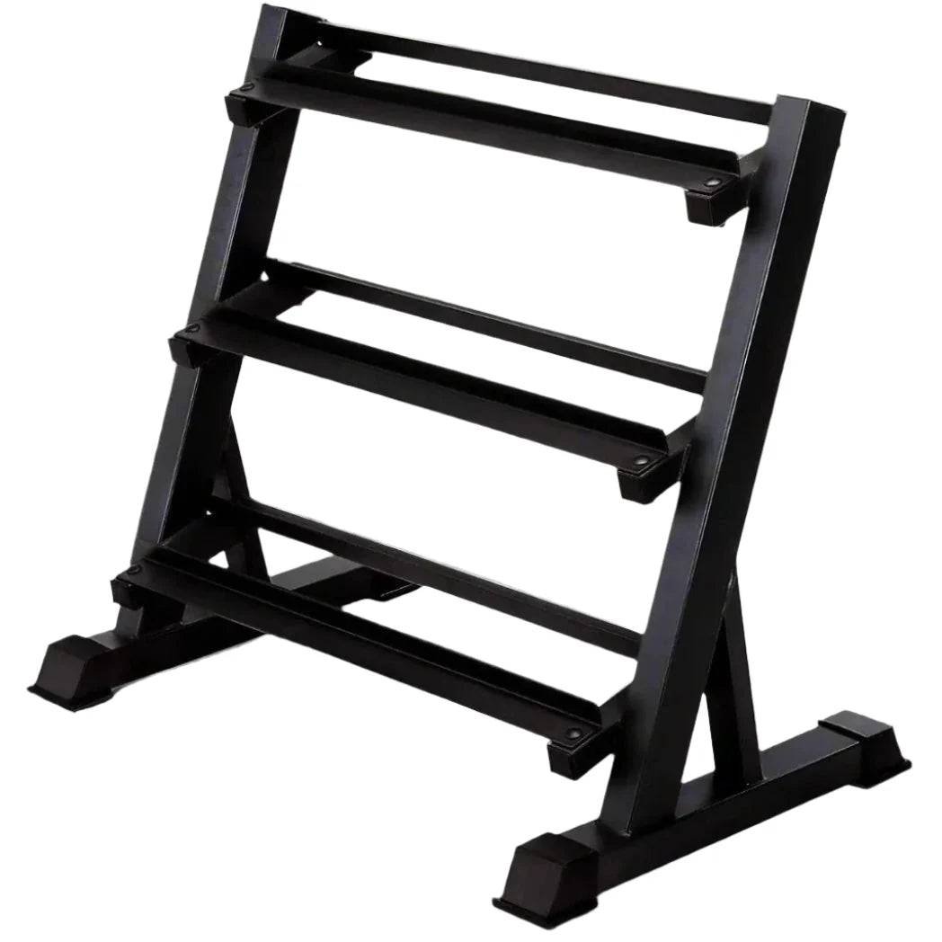 Curve Fitness Three-Tier Dumbbell Rack (110cm wide)