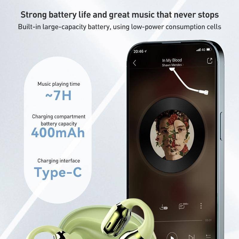 Symphony Gs09s Tws Bluetooth Earphones - Zga Air Conduction - Green
