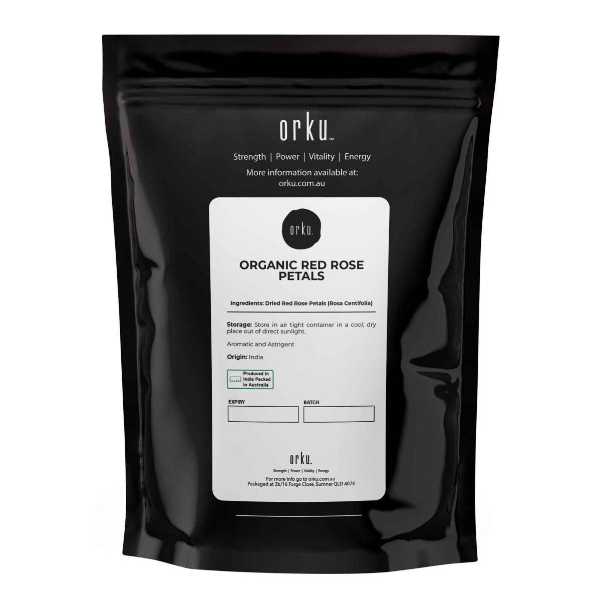 50g Organic Dried Red Rose Petals - Wedding Confetti Rosa Centifolia Flower