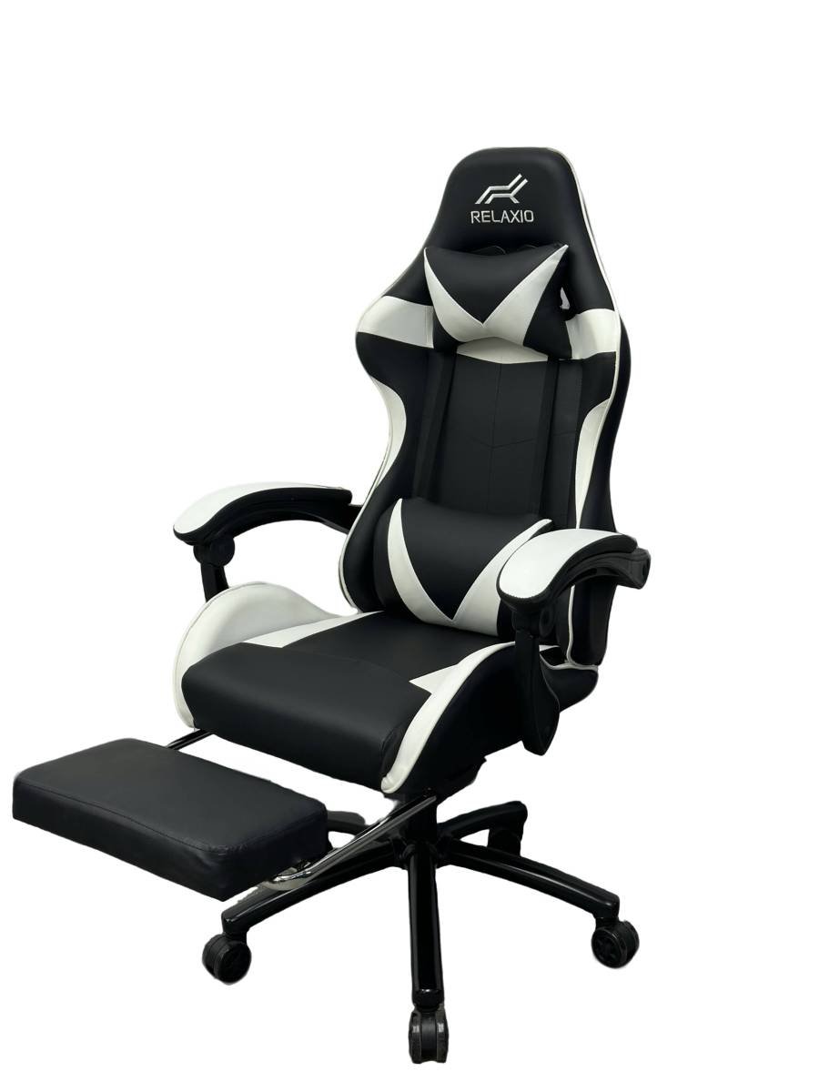 Gaming Chair With Headrest and Foot Rest - Blue