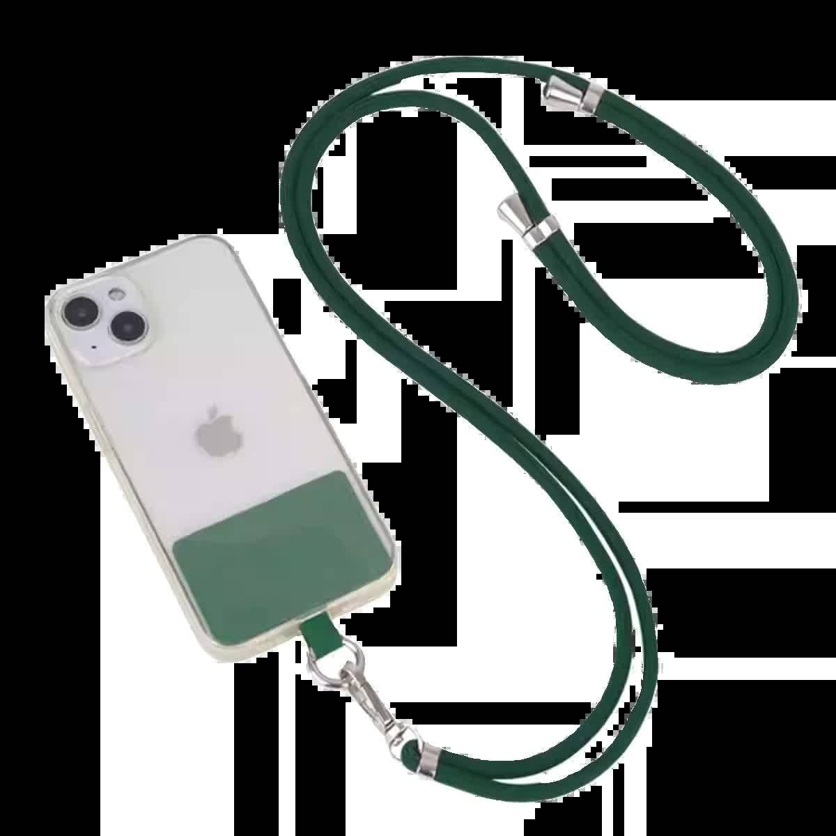 3-Pack Adjustable Khaki Crossbody Phone Lanyards – Dual Wear Modes, Two-Ways of Hanging,Ultra-Slim 0.6mm Patch 