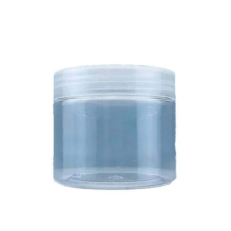 10pcs Transparent Wide Mouth Plastic Jars with Cap Skin Care Cream Containers - 40ml