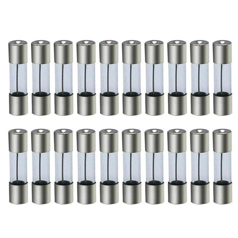 20Pcs M205 Glass Fuse 5Mm X 20Mm Slow Blow 250V / Select From 0.5A To 10A  Amp - 20PCS F2A