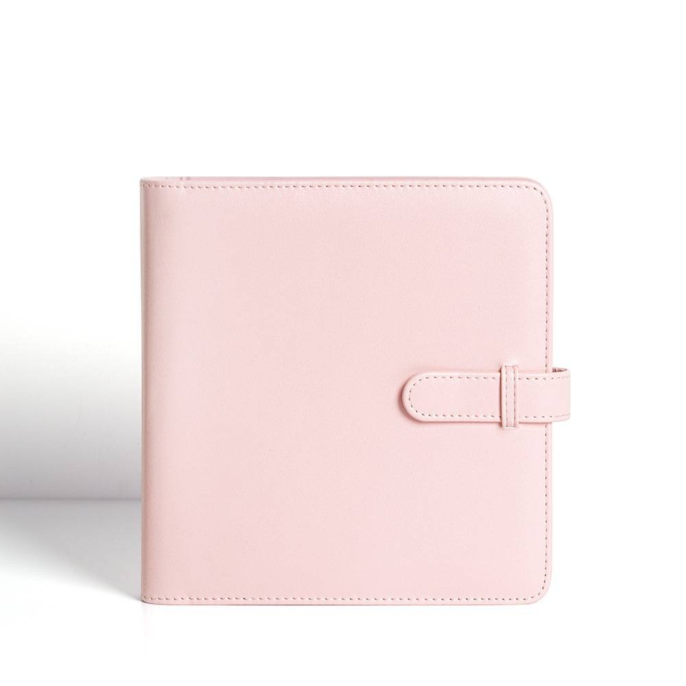 PU Leather Instant Photo Album - Holds 288 Photos, Compatible with Instax Square & Mini Films(pink)