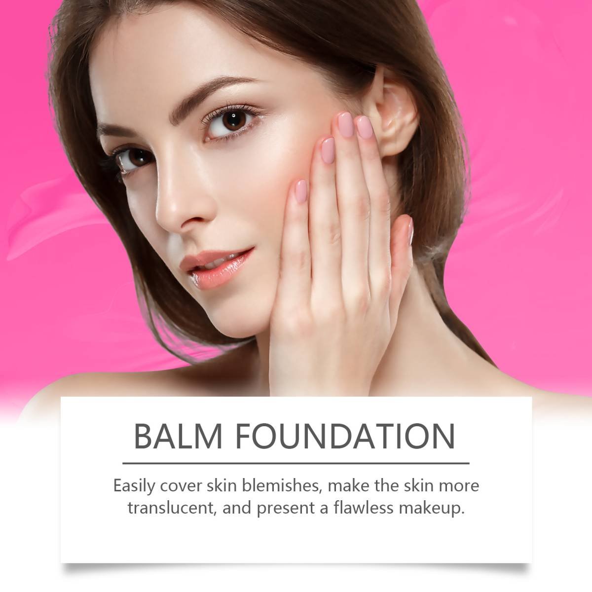 Moisturizing Balm Foundation - Lightweight Texture, Long-Lasting Natural Coverage(Brown)