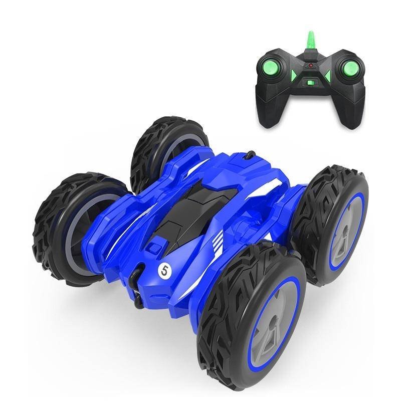 High-speed Double-sided Rc Car for Stunts and Off-road Tumbling - Blue