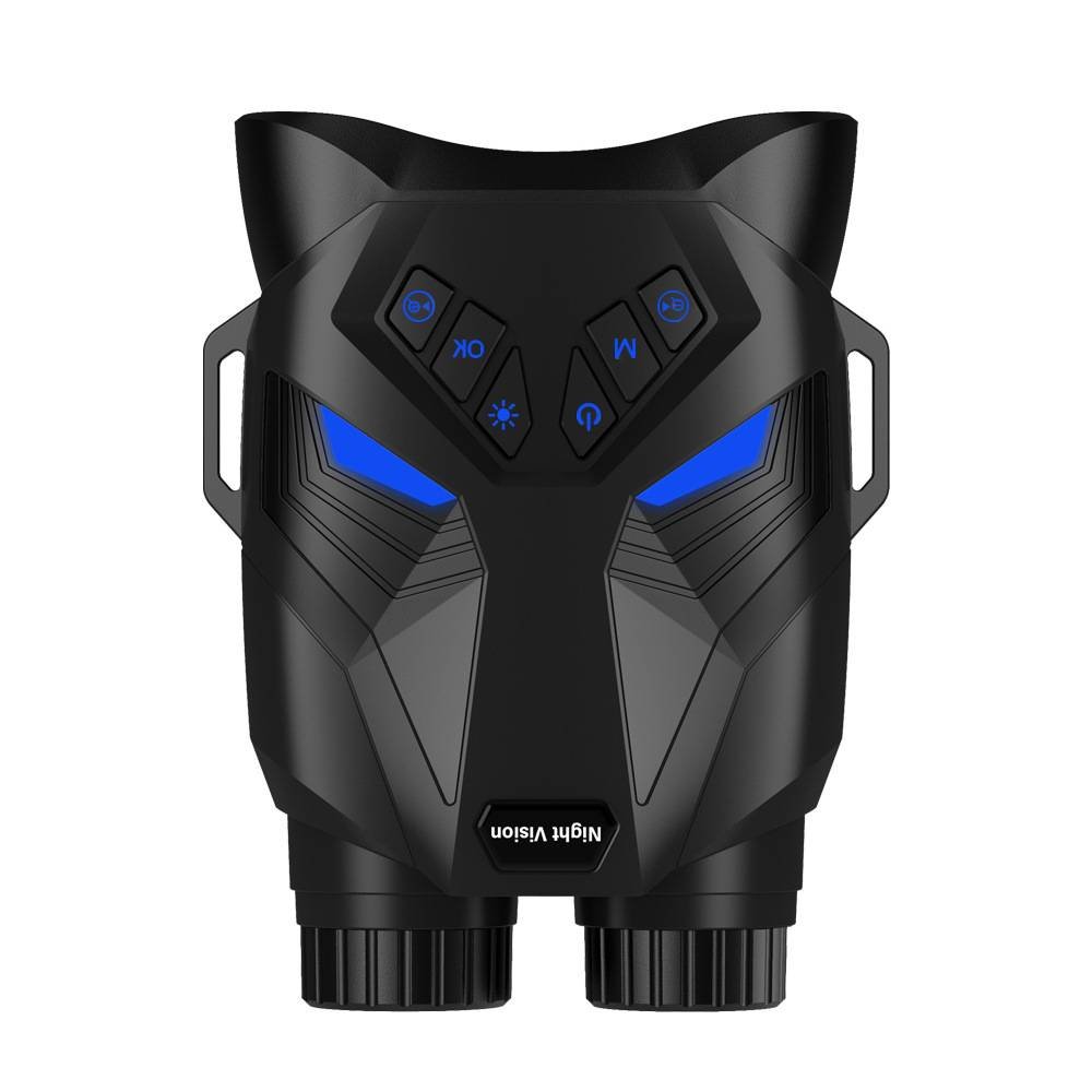 Black 4K Portable Digital Night Vision Binoculars - HD Photo & Video Infrared Scope