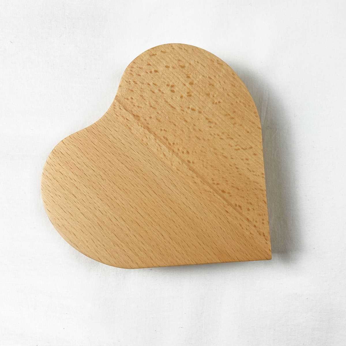 Solid Wooden Heart Gift Perfect for Engraving or Trophy Business