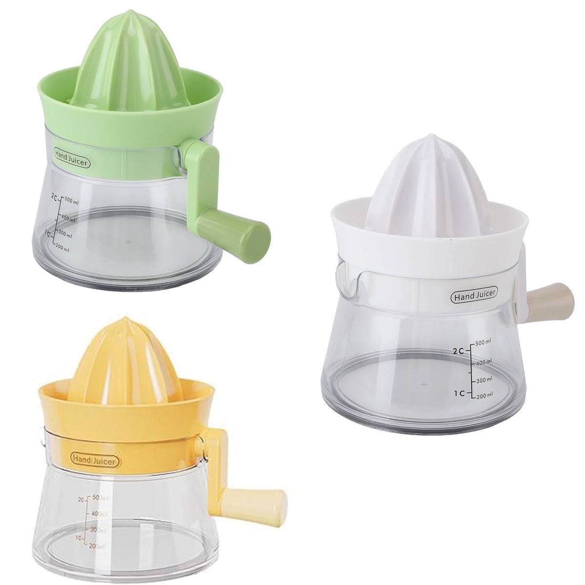 Manual Juice Extractor for Orange Lemon Home Citrus Juicer Hand Compressor - Green