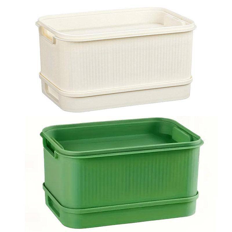 Seedling Tray Sprout Tray Soilless Hydroponic Planting Pot for Indoor Gardening - White