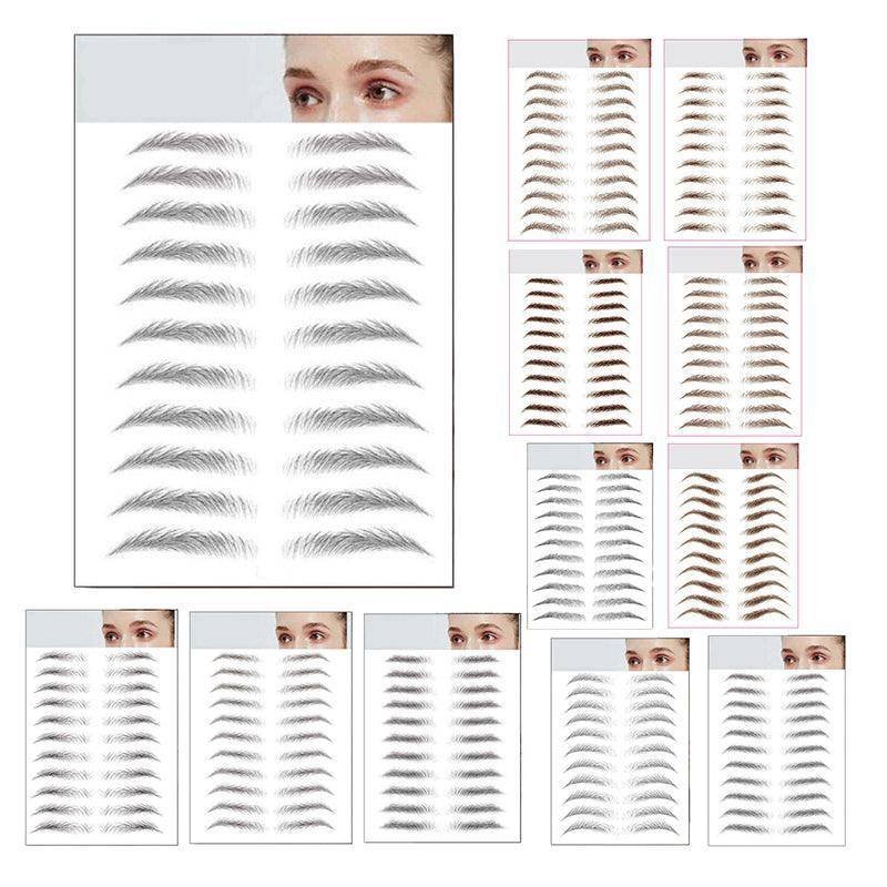 3D Waterproof Eyebrow Tattoo Sticker Hair-Like Natural Brows for Sparse Eyebrows - E16
