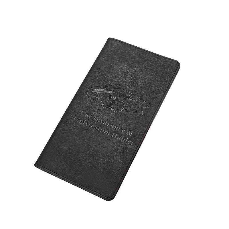 Car Registration and Insurance Holder Silver Glitter - Bling Vehicle Document Wallet - Slim Glove Box Organiser for Rego Papers & Travel IDs - Sparkle PU Leather Case