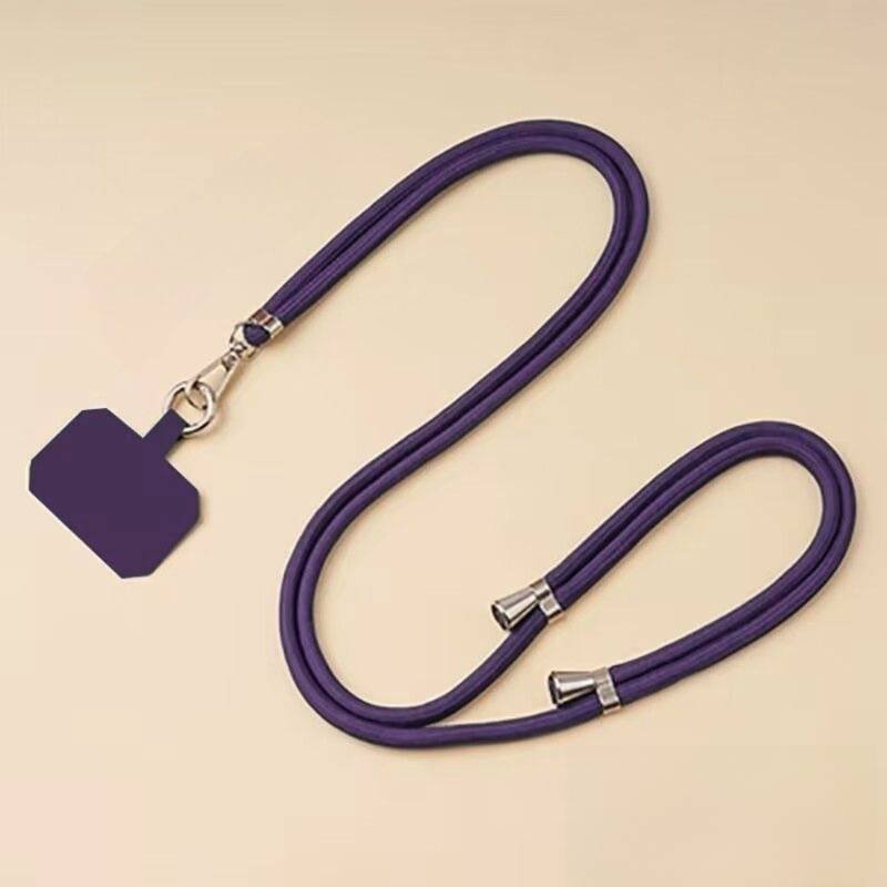 3-Pack Adjustable Purple Crossbody Phone Lanyards – Dual Wear Modes, Two-Ways of Hanging,Ultra-Slim 0.6mm Patch 