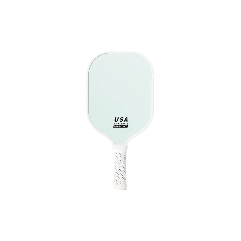 Light Green Fiberglass Pickleball Paddle - Lightweight 215g with Anti-Slip TPU Grip for Outdoor Sports