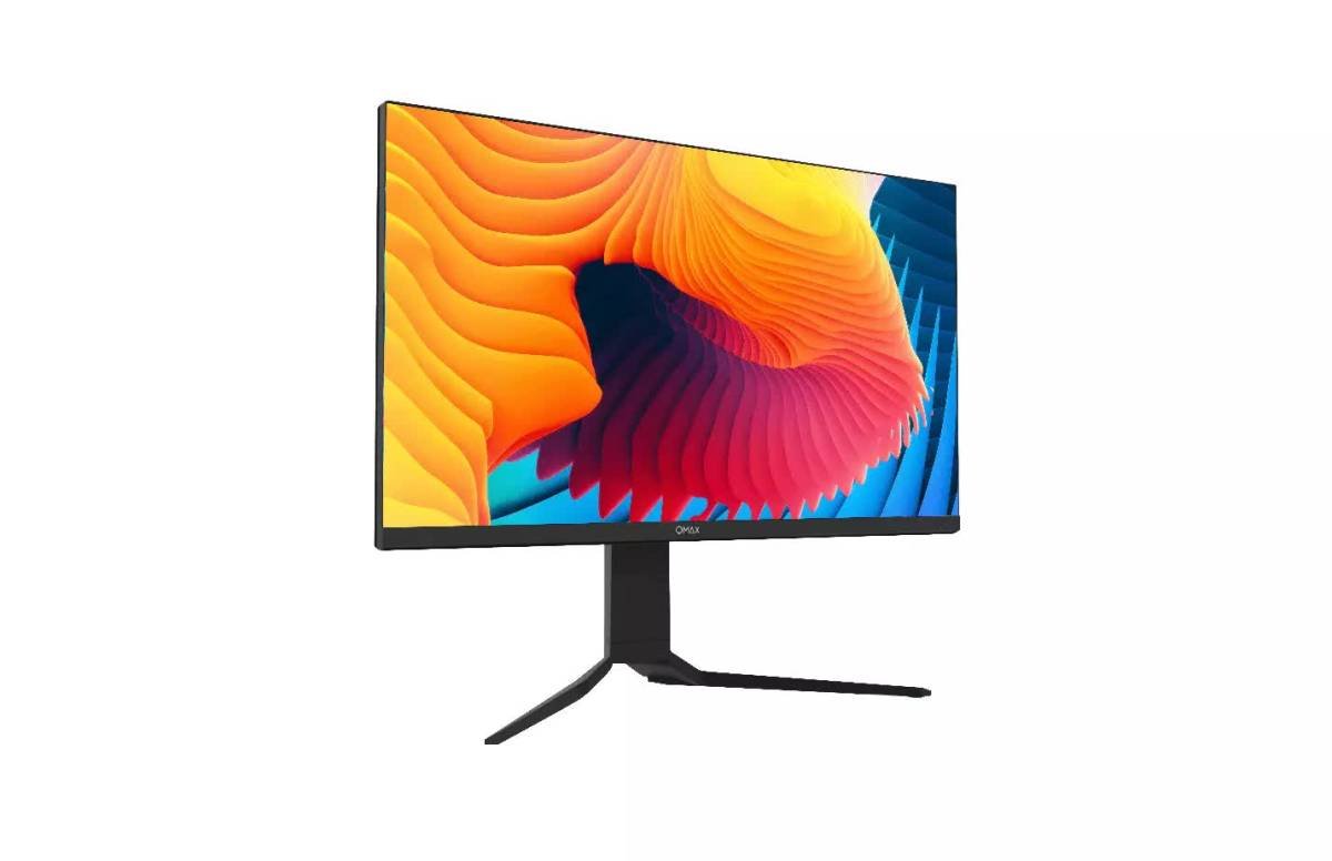 QMAX Gaming Computer Monitor 27 IPS panel Flat QHD (2560 x 1440) 165Hz 1ms Adaptive Sync with Speakers Height Adjustable