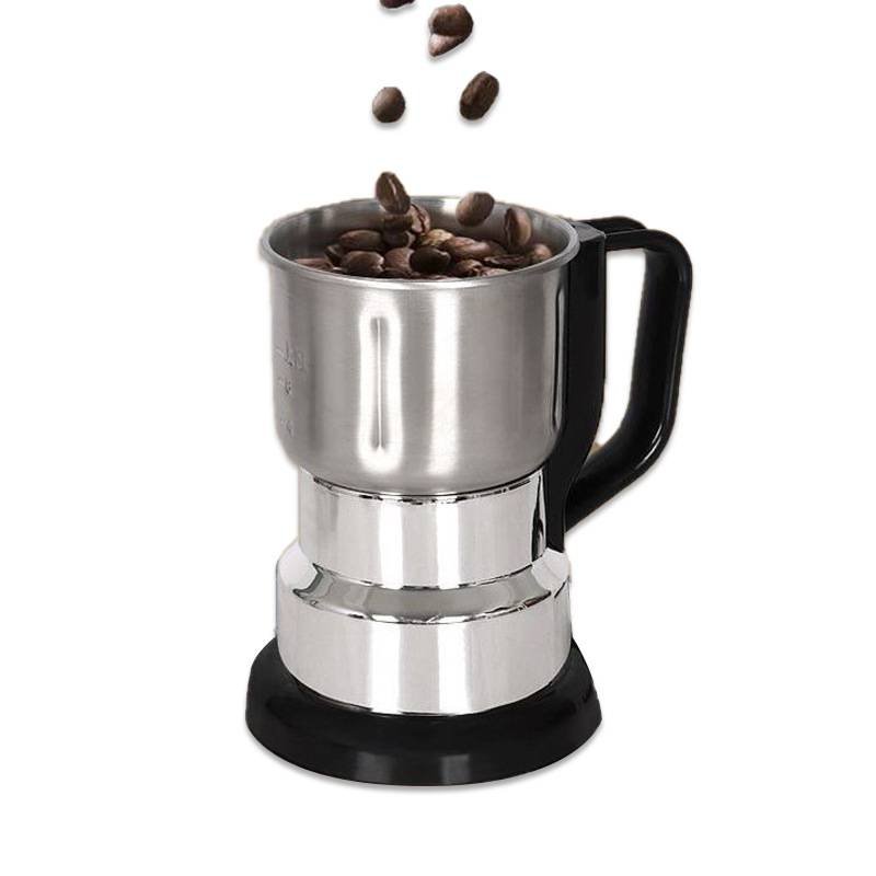 500g Large-Capacity Electric Grinder and Pulverizer with 5 Set Blades - Multi-Function 300W Kitchen Mill for Grains, Spices, Coffee Beans