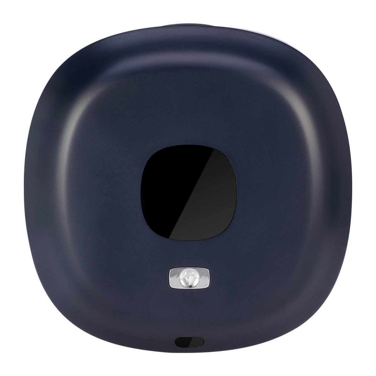 Dark Blue Wall-Mounted No-Drill Automatic Foam Soap Dispenser - Infrared Sensor for Bathroom, 145x145x48mm