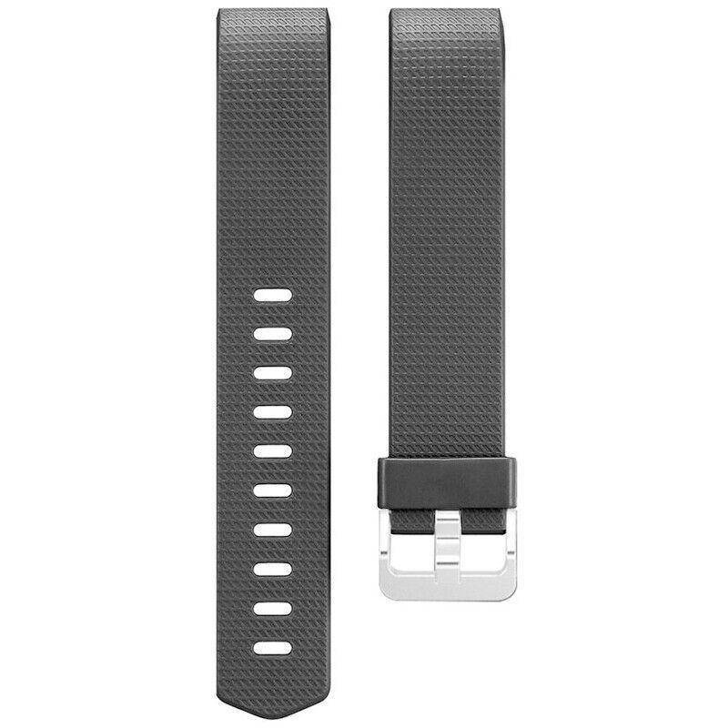 L Size Silicone Watch Wrist Sports Strap For Fitbit Charge Band Wristband Replacement - Sky Blue