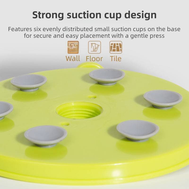 Blue Interactive Pet Slow Feeder & 3D Textured Oral Cleanner - 3-in-1 Mounting Durable TPR Lick Mat for Dogs & Cats