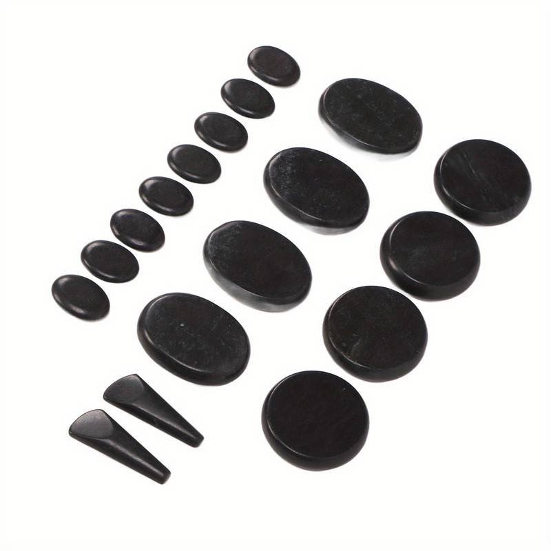 18Pcs Heated Basalt Massage Stones With Warmer Box