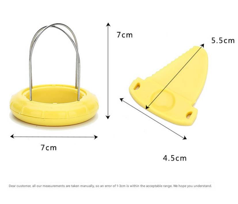 Green 4 Pack Kiwi Fruit Cutter and Peeler Tool with Detachable Knife - Stainless Steel Wire Slicer for Dragon Fruit & Soft Fruits - Mess-Free Kitchen Gadget