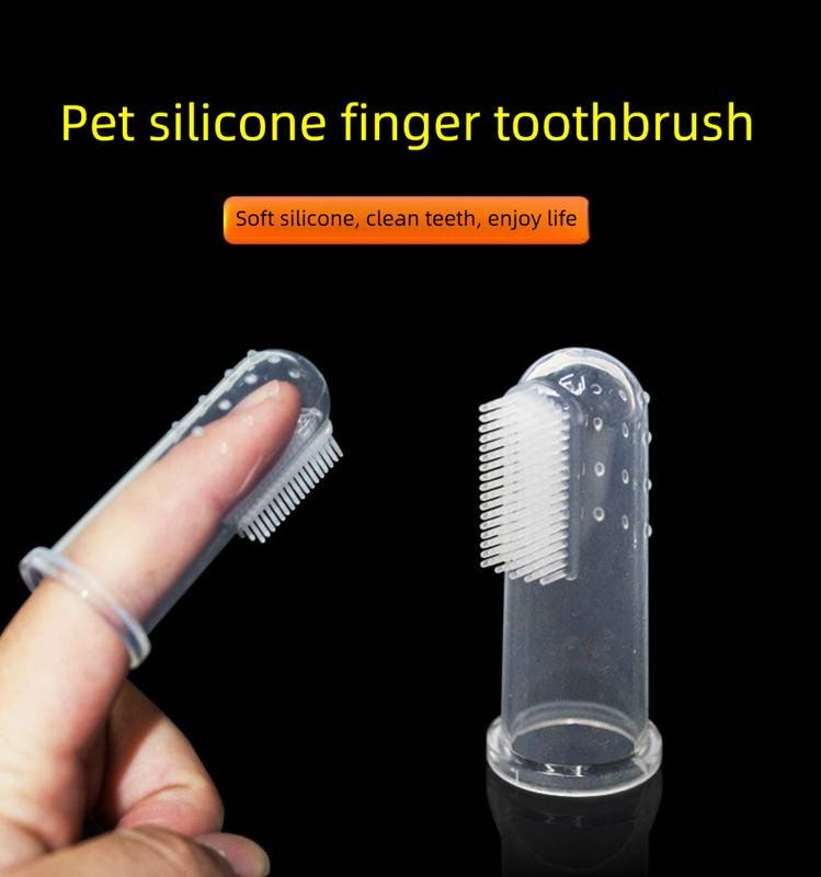 5 PCS Soft Silicone Pet Finger Toothbrush for Dogs & Cats Gentle Dental Care Breath Freshener Tartar Remover Reusable Oral Hygiene Kit